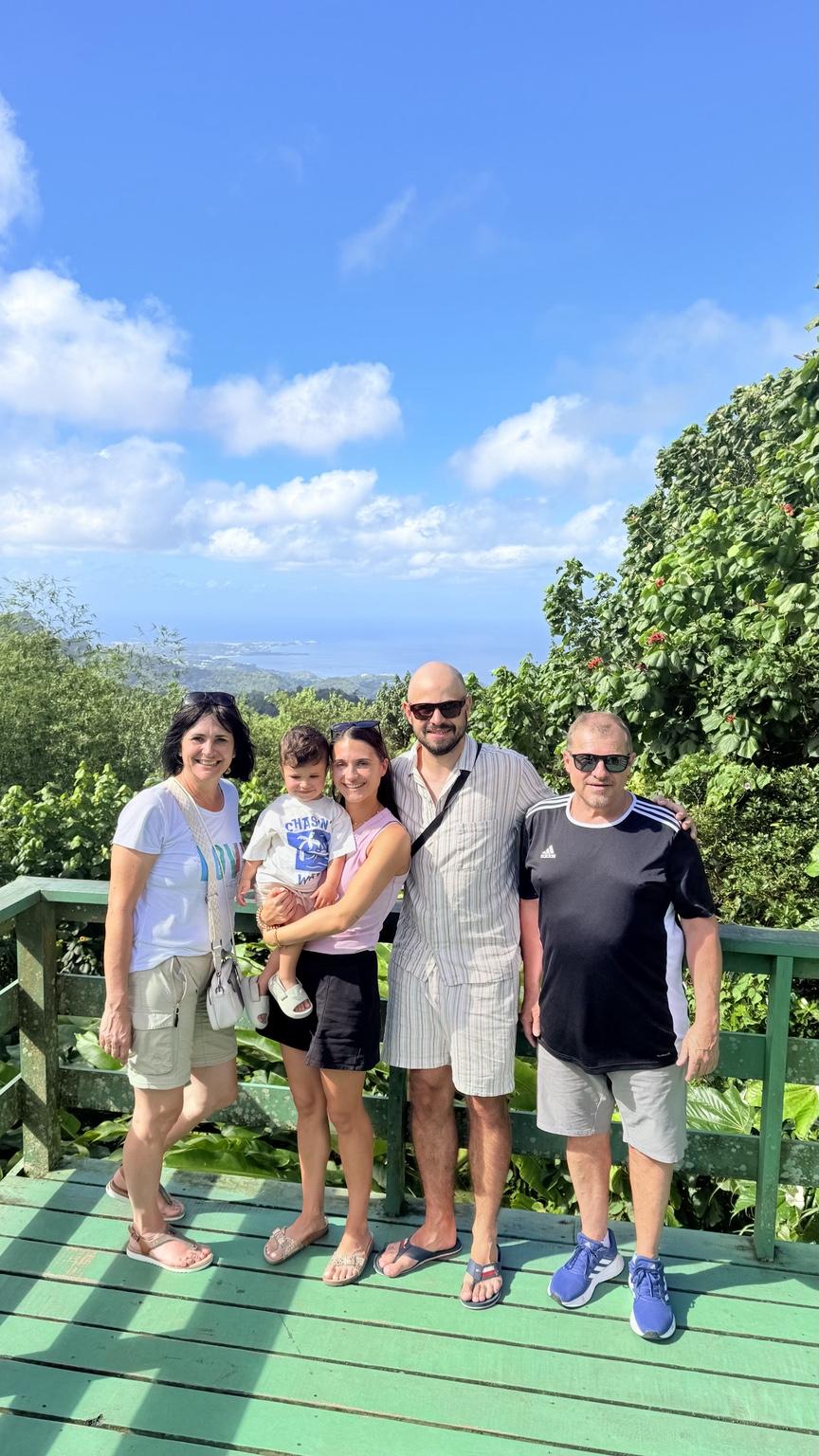 Guests enjoying a Grenada scenic stop