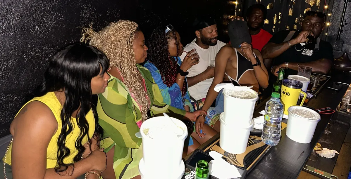 Group enjoying a night out at JustDior